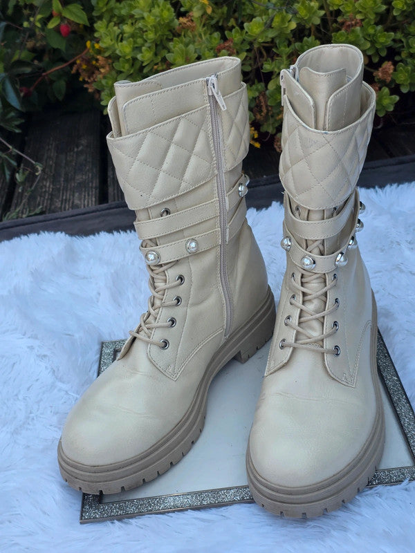 JustFab mid calf boots size 9.5