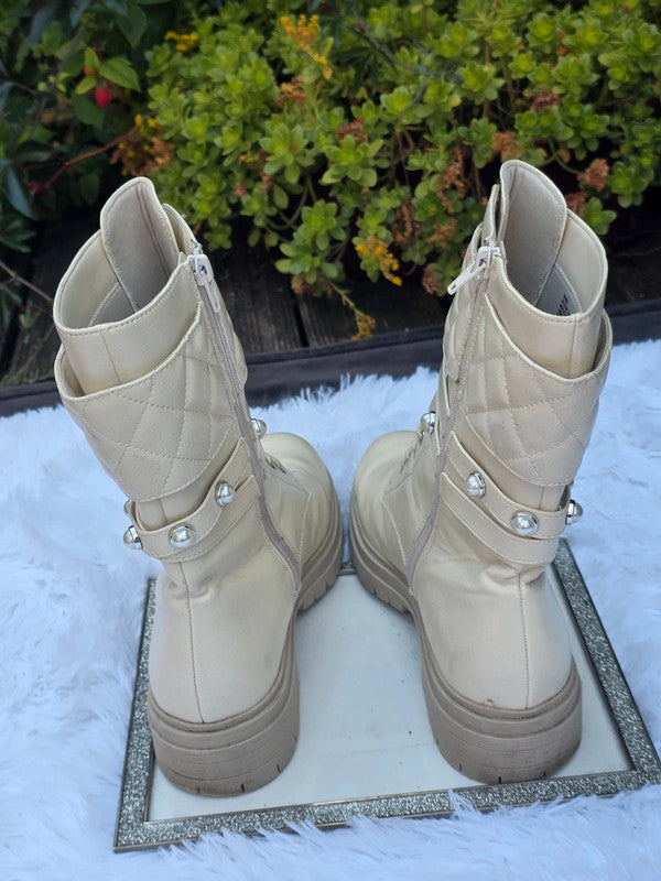 JustFab mid calf boots size 9.5