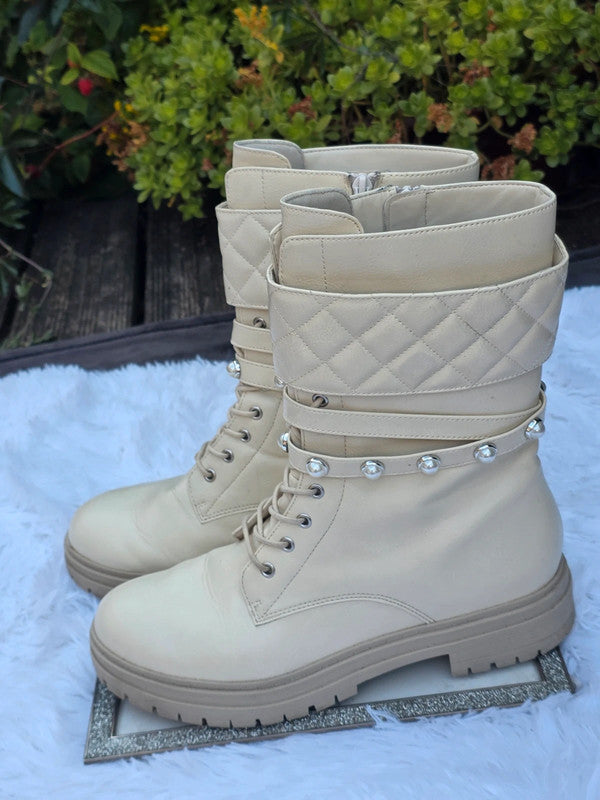 JustFab mid calf boots size 9.5