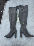 Boohoo wide fit over knee boots size 9