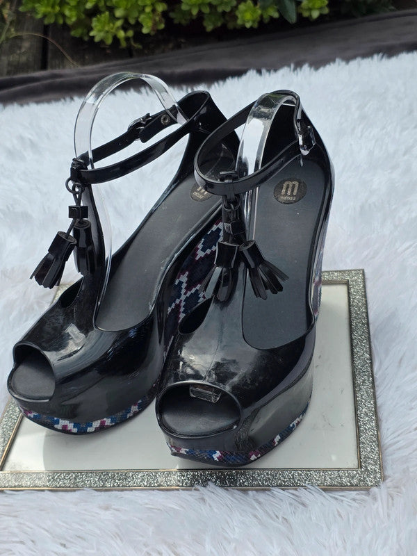 Melissa platform wedge sandals size 8.5