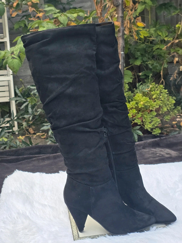 Primark knee high boots size 8