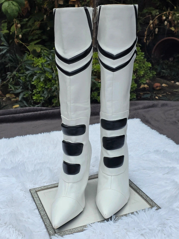 A PLT knee high boots size 8