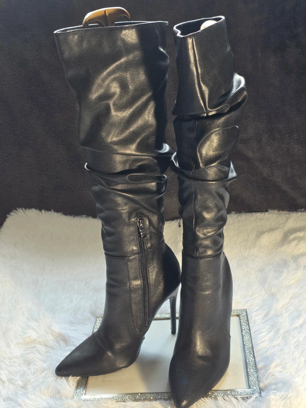 No Doubt knee-high stiletto boots size 8