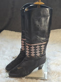 A Vintage Leather boots size 8