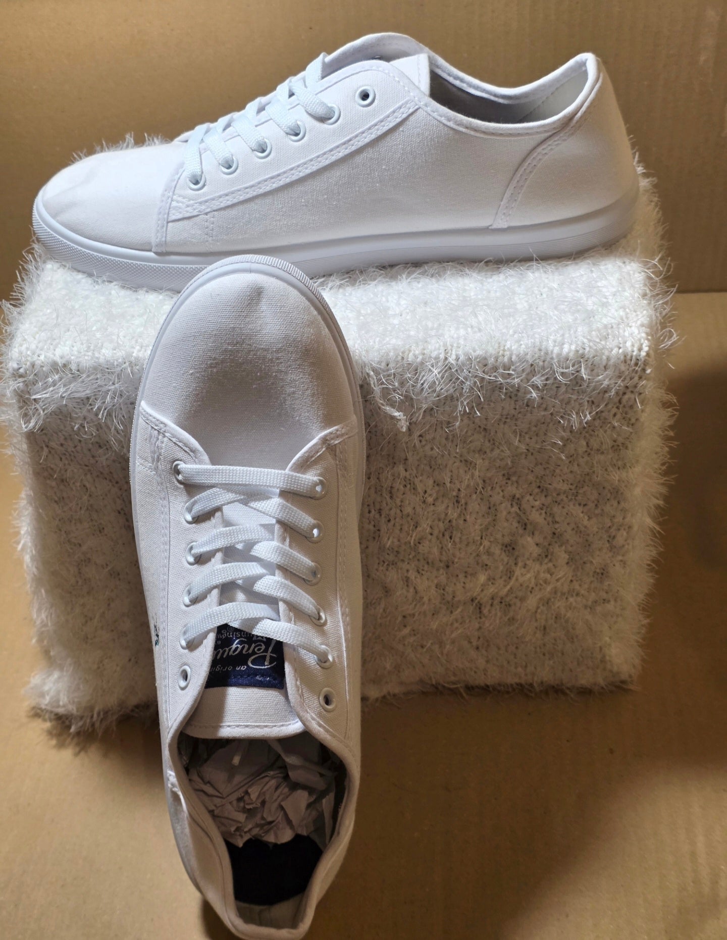 A Penguin Canvas Trainers, uk size 11, new never worn.