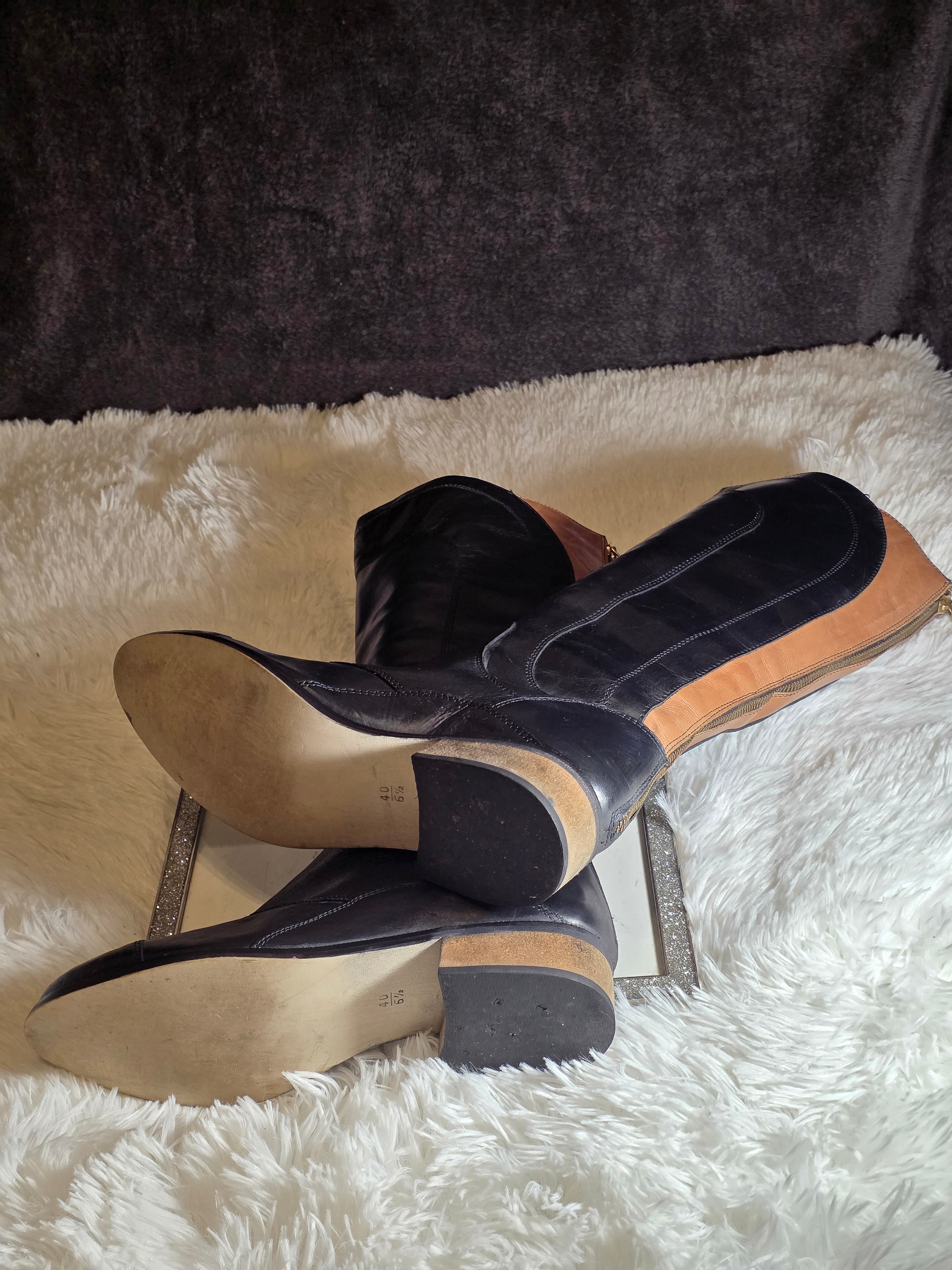 A Next knee-high leather boots size 6.5