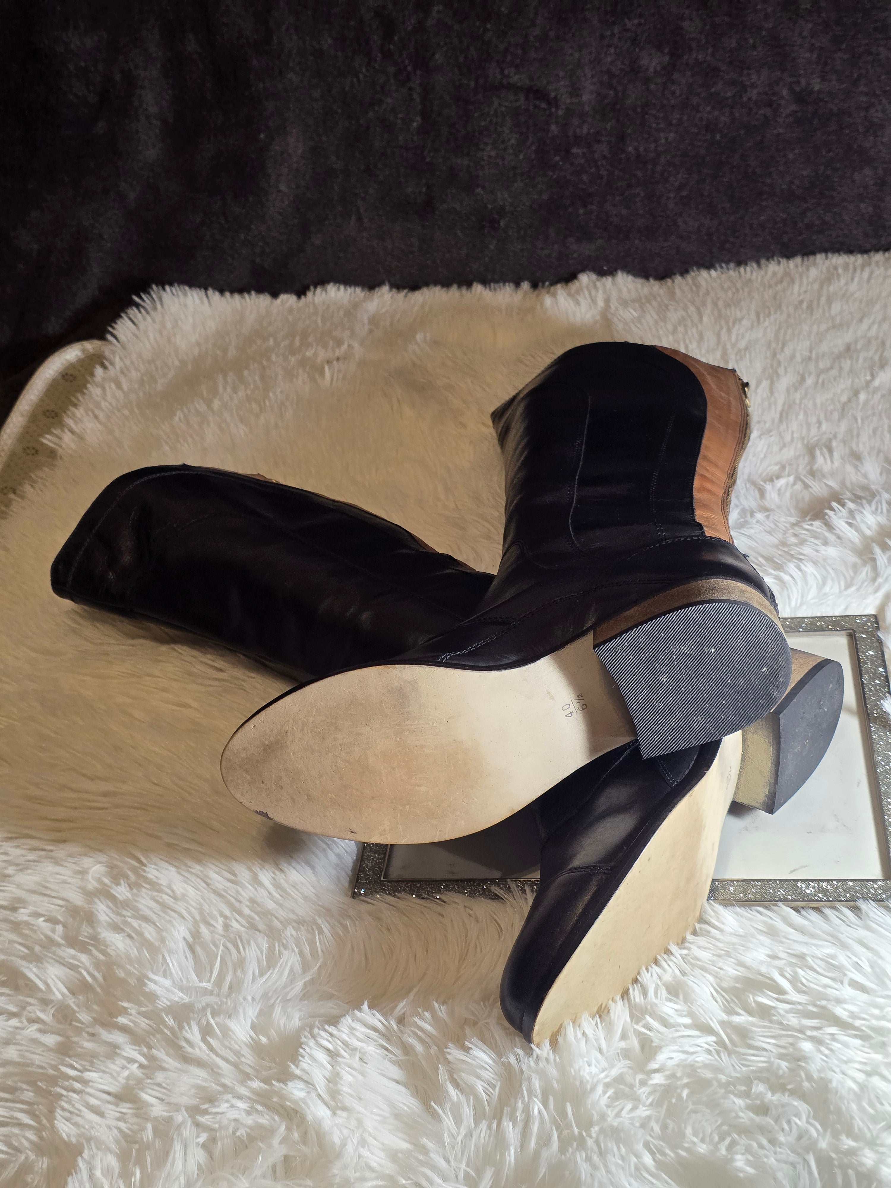 A Next knee-high leather boots size 6.5