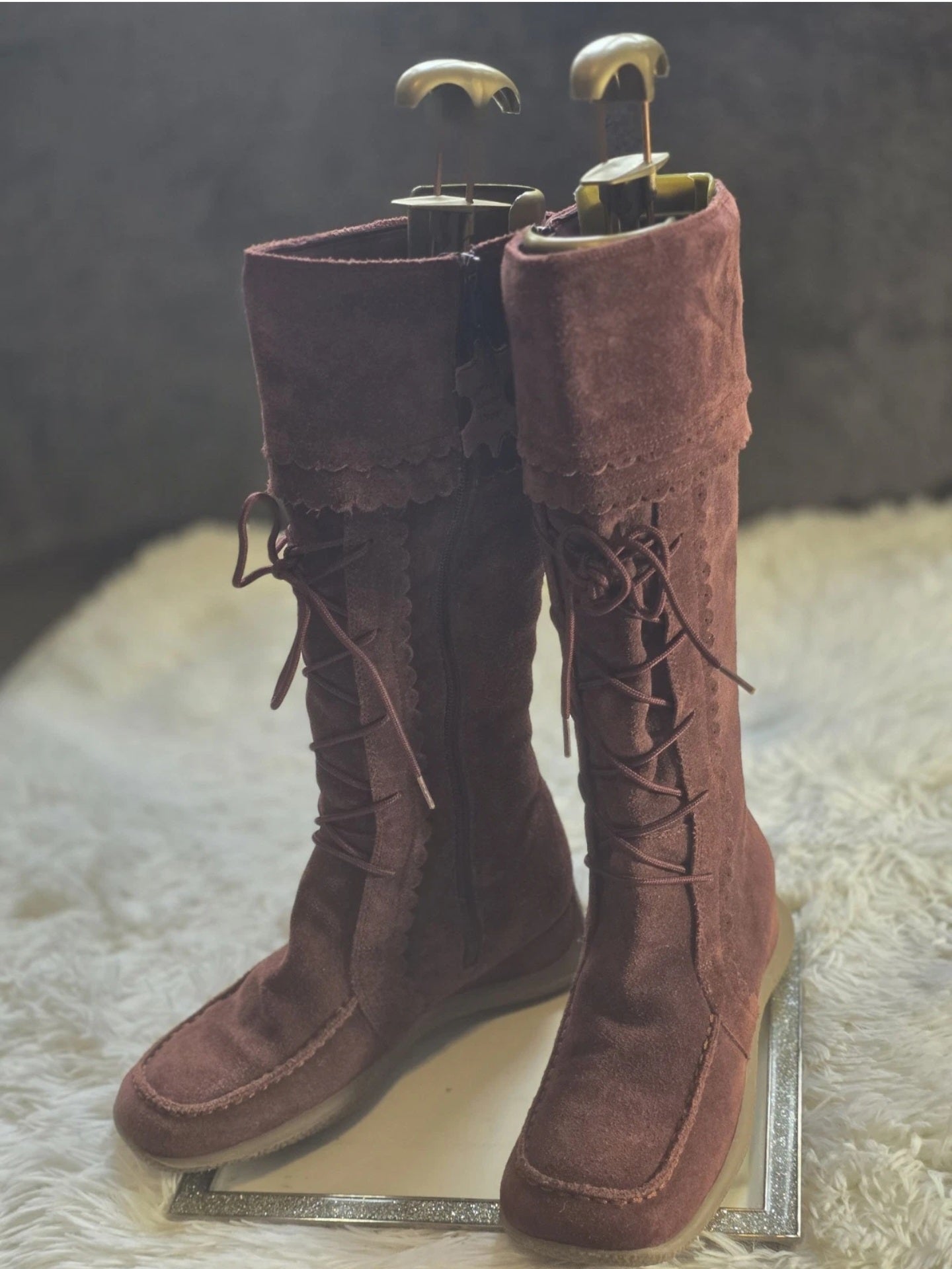 A Tammy Girl Knee-High Leather Boots size 6