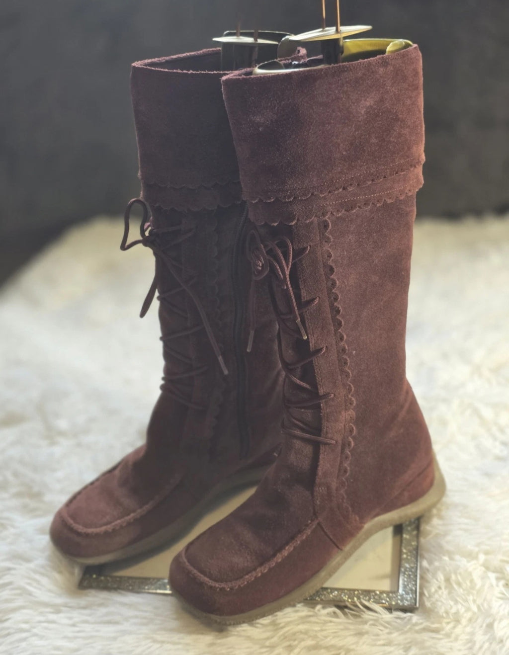 A Tammy Girl Knee-High Leather Boots size 6