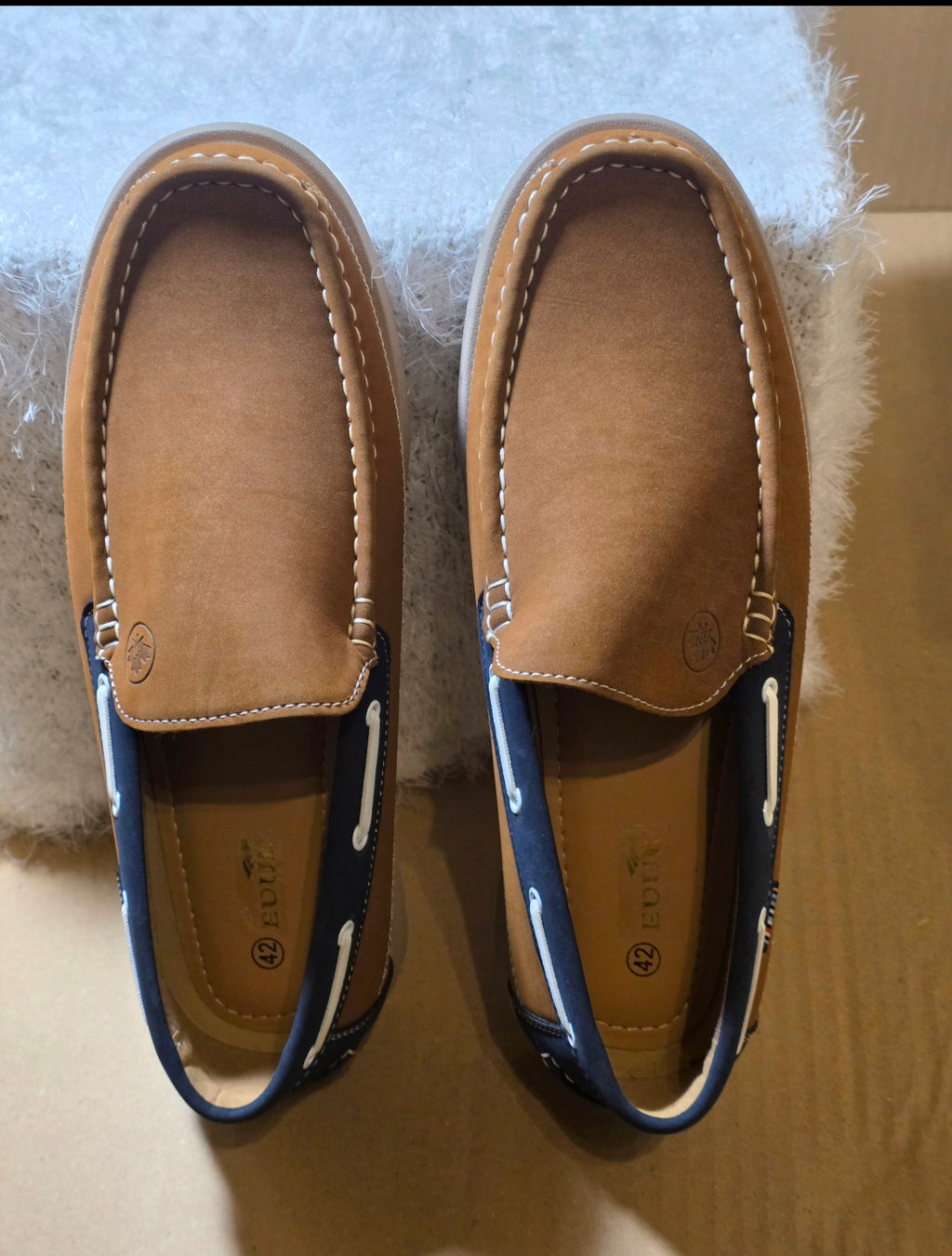 A EUUK mens boat shoes uk size 8, new never worn