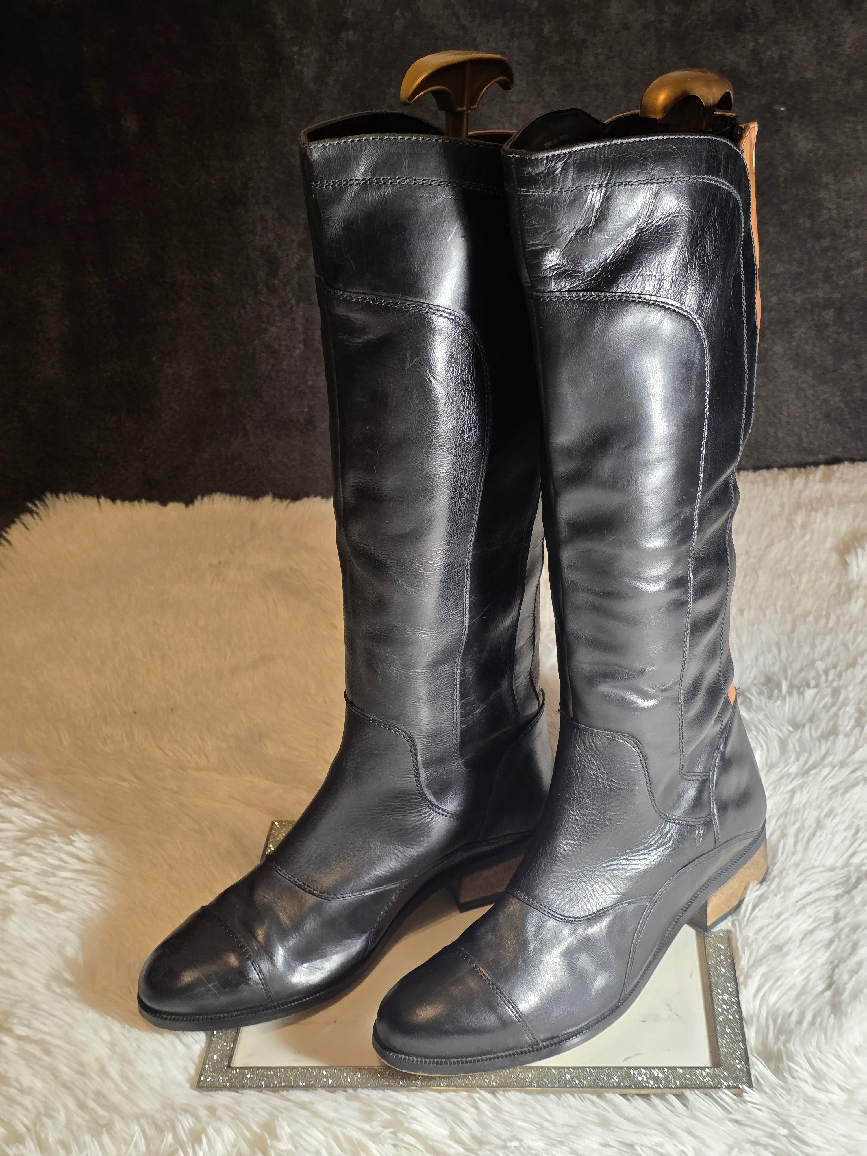 A Next knee-high leather boots size 6.5